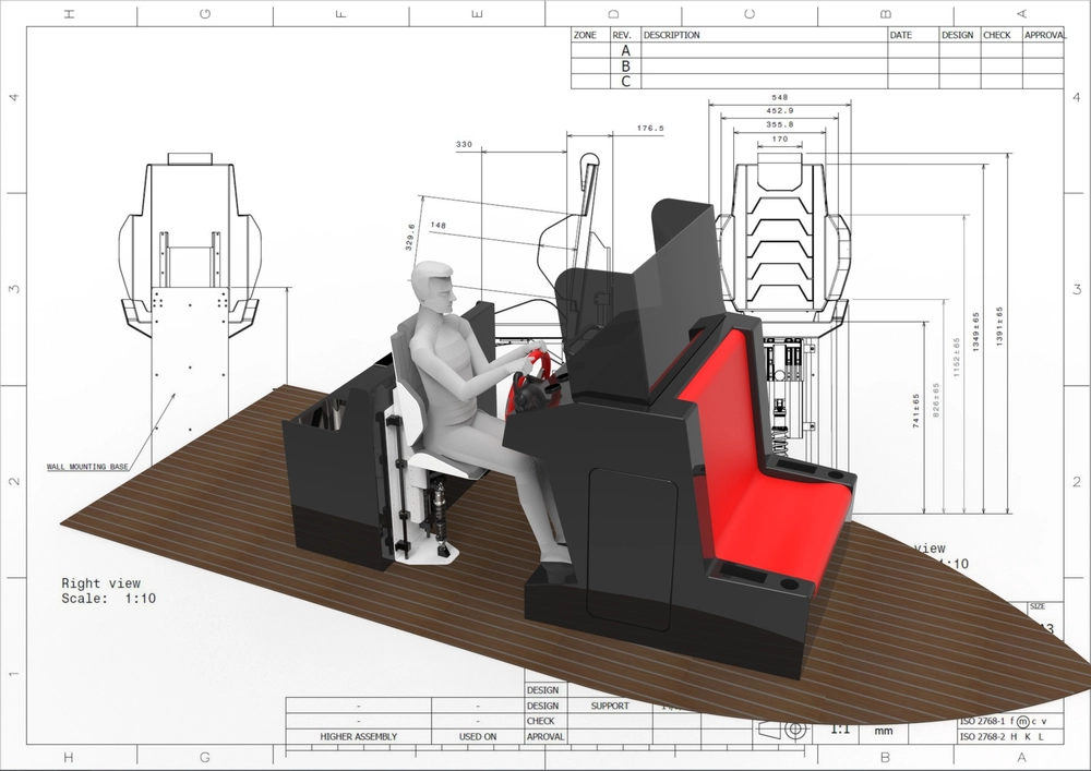 ERpro Suspension Seat CH-T6C Rendering