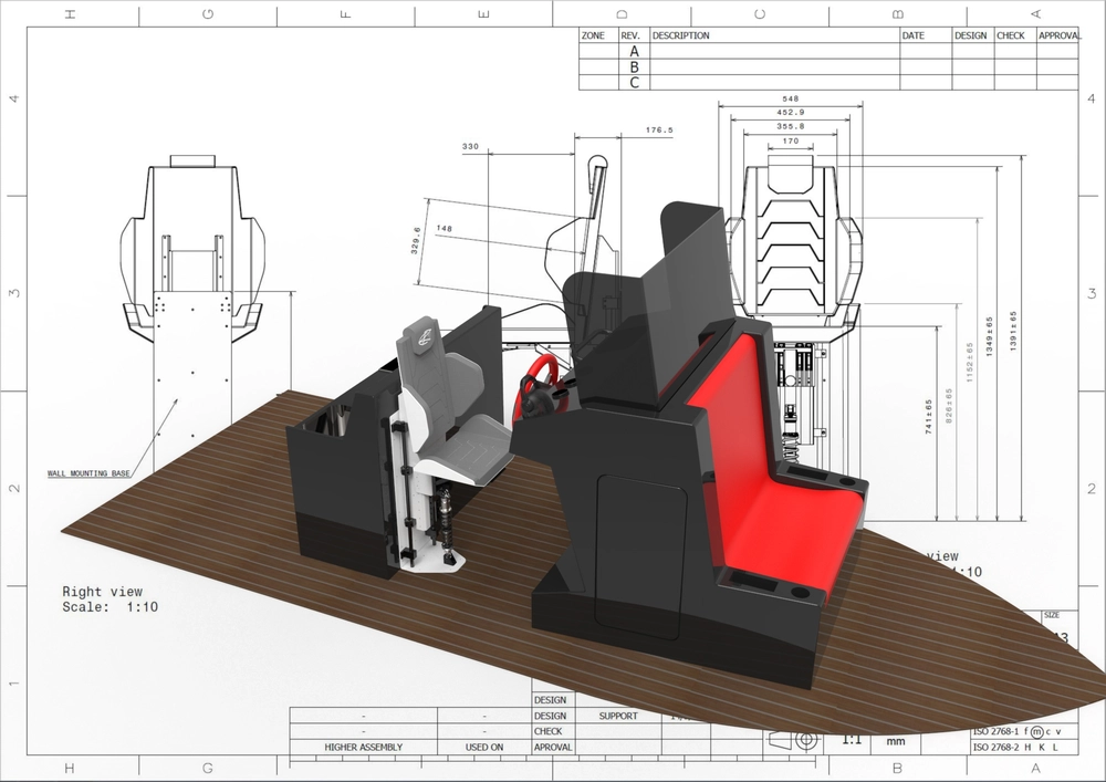 ERpro Suspension Seat CH-T6C Rendering