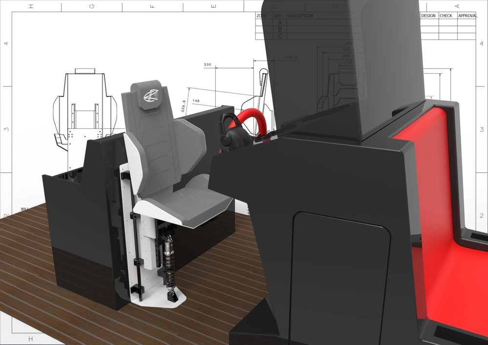 ERpro Suspension Seat CH-T6C Rendering